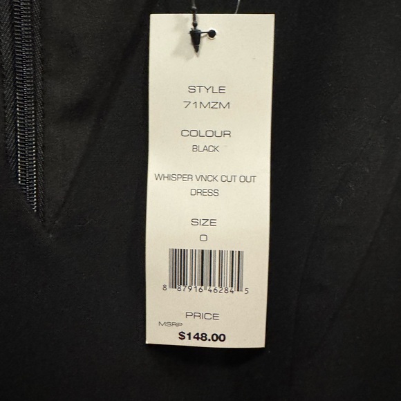 French Connection 🫐 Black Sleeveless Cut Out Sexy Party Mini Dress Size 0 - Picture 7 of 11